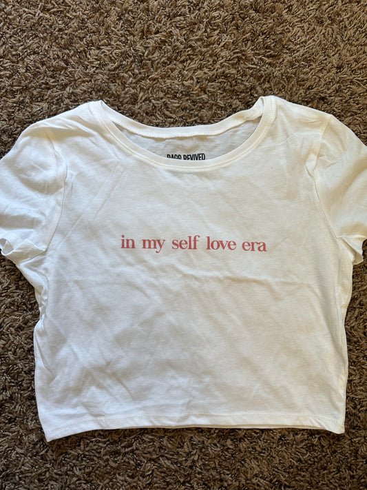 Self Love Era Baby Tee - S - No Flaws