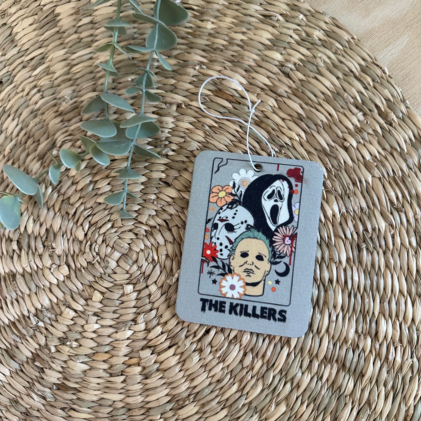 Horror Icons Tarot Card Car Air Freshener