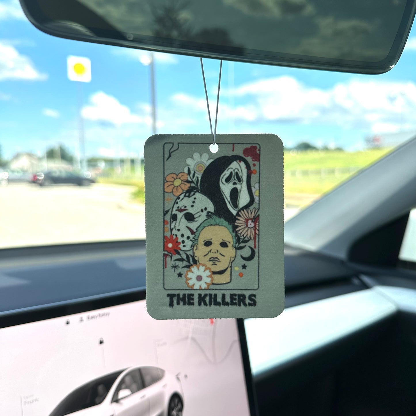 Horror Icons Tarot Card Car Air Freshener