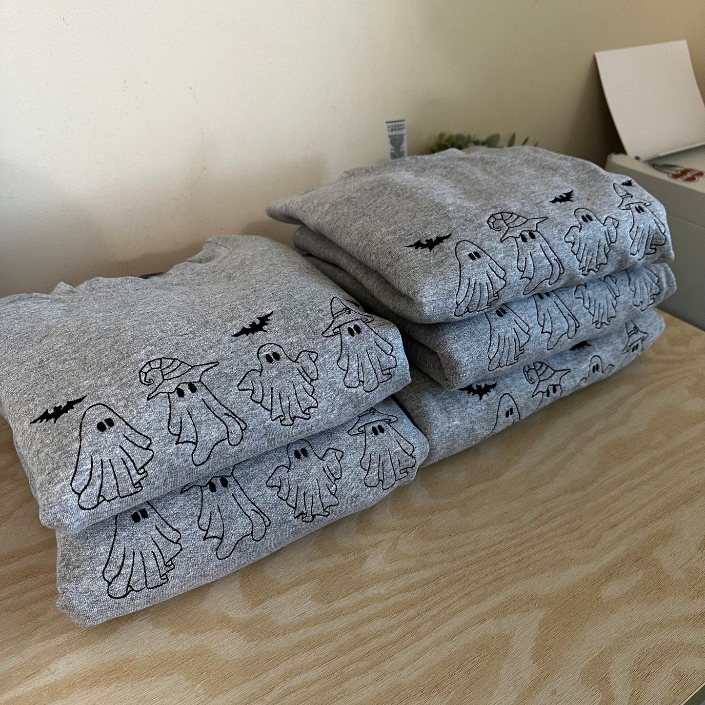 Ghosts Embroidered Sweatshirt