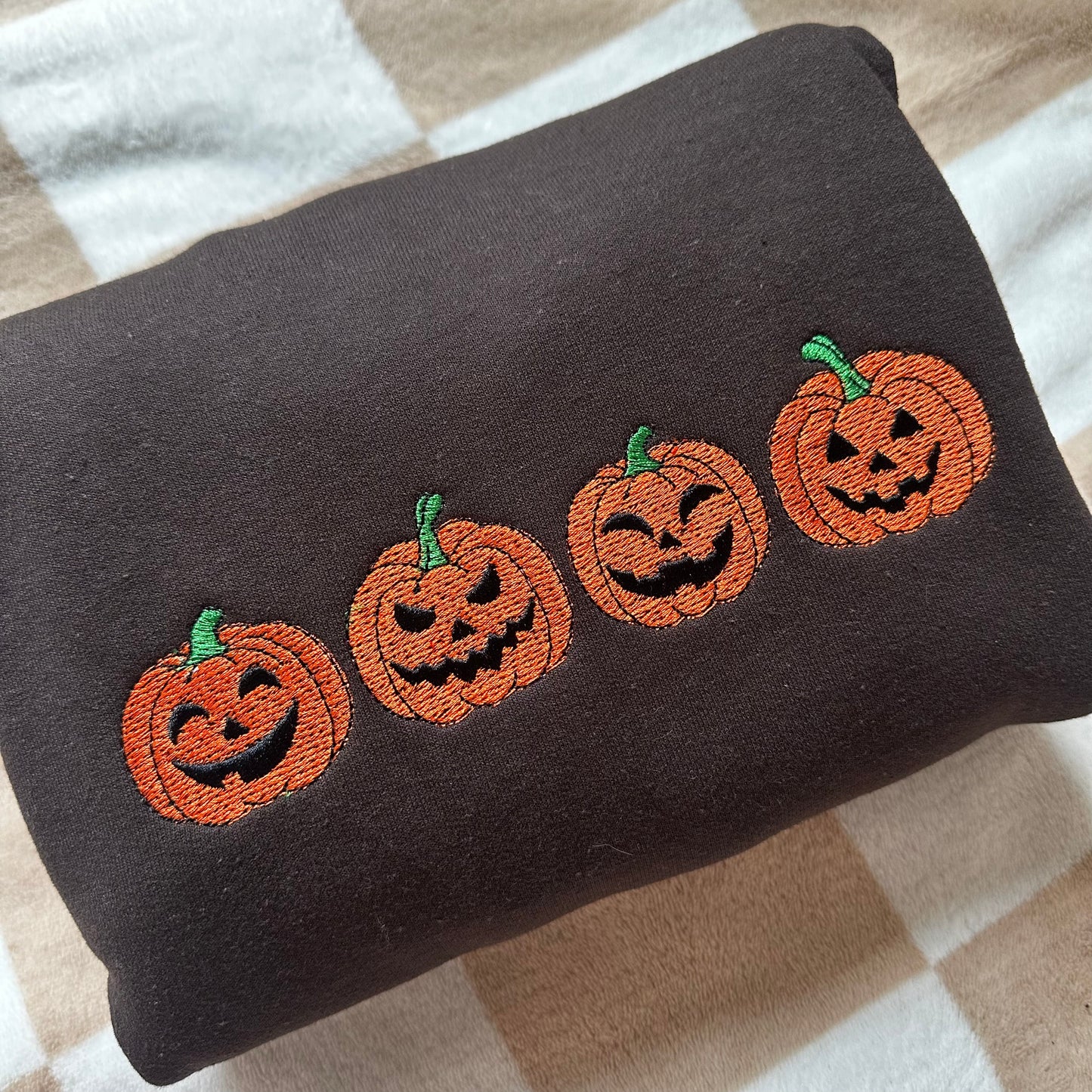 Jack-O-Lanterns Embroidered Sweatshirt