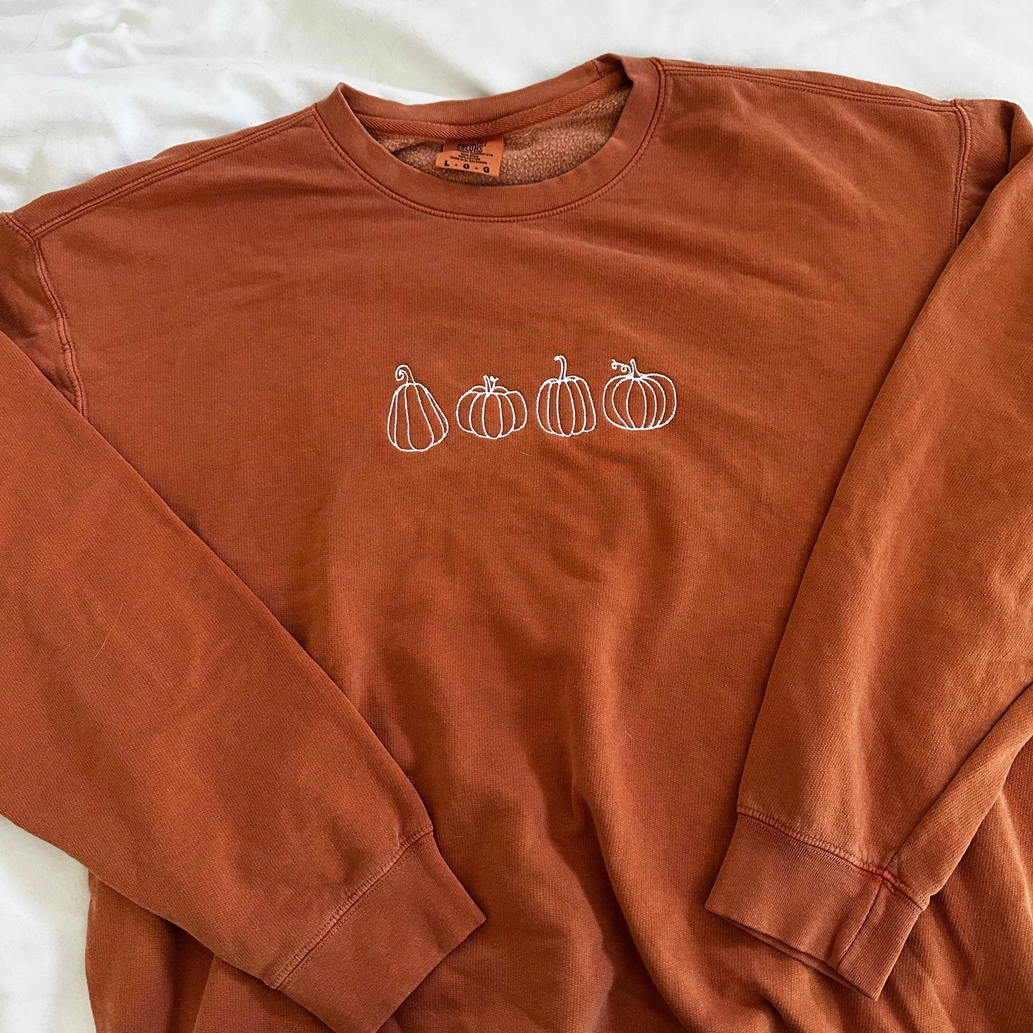 Pumpkins Embroidered Sweatshirt