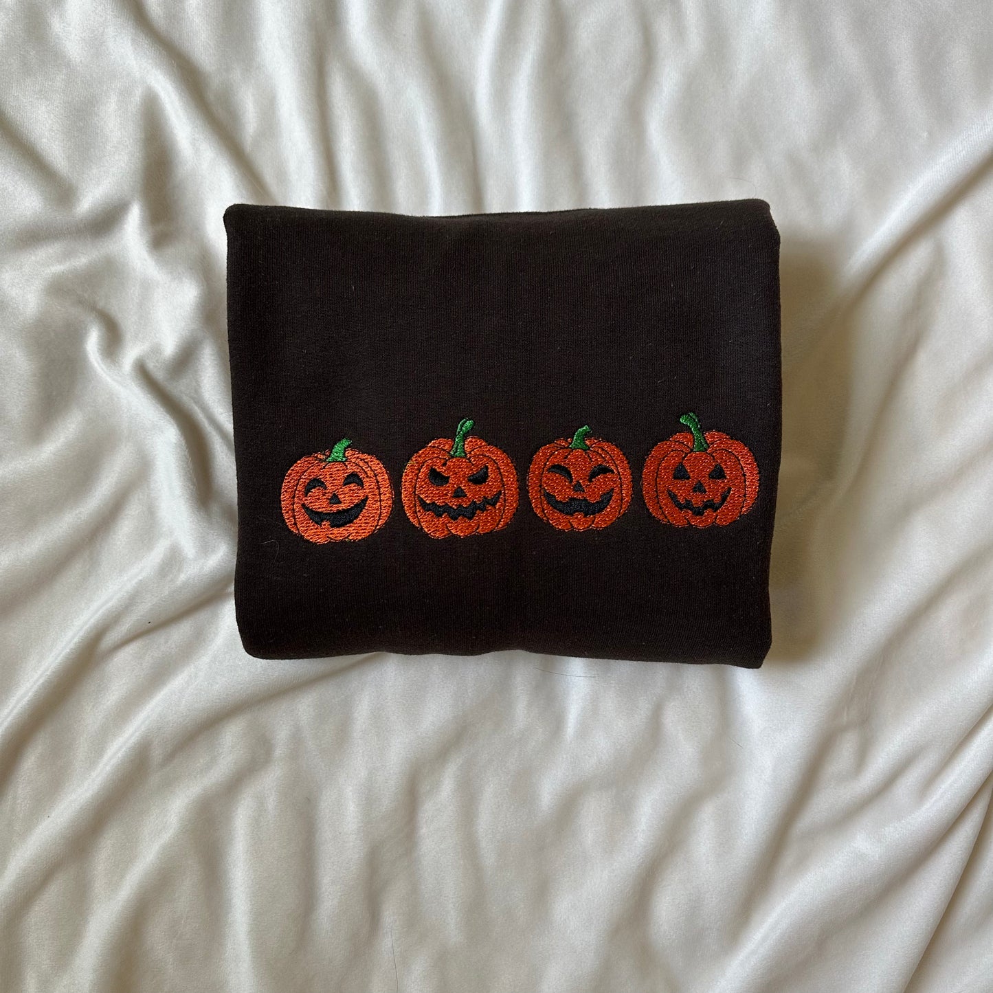 Jack-O-Lanterns Embroidered Sweatshirt