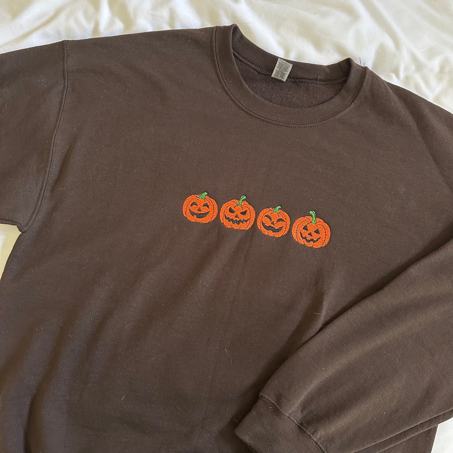 Jack-O-Lanterns Embroidered Sweatshirt