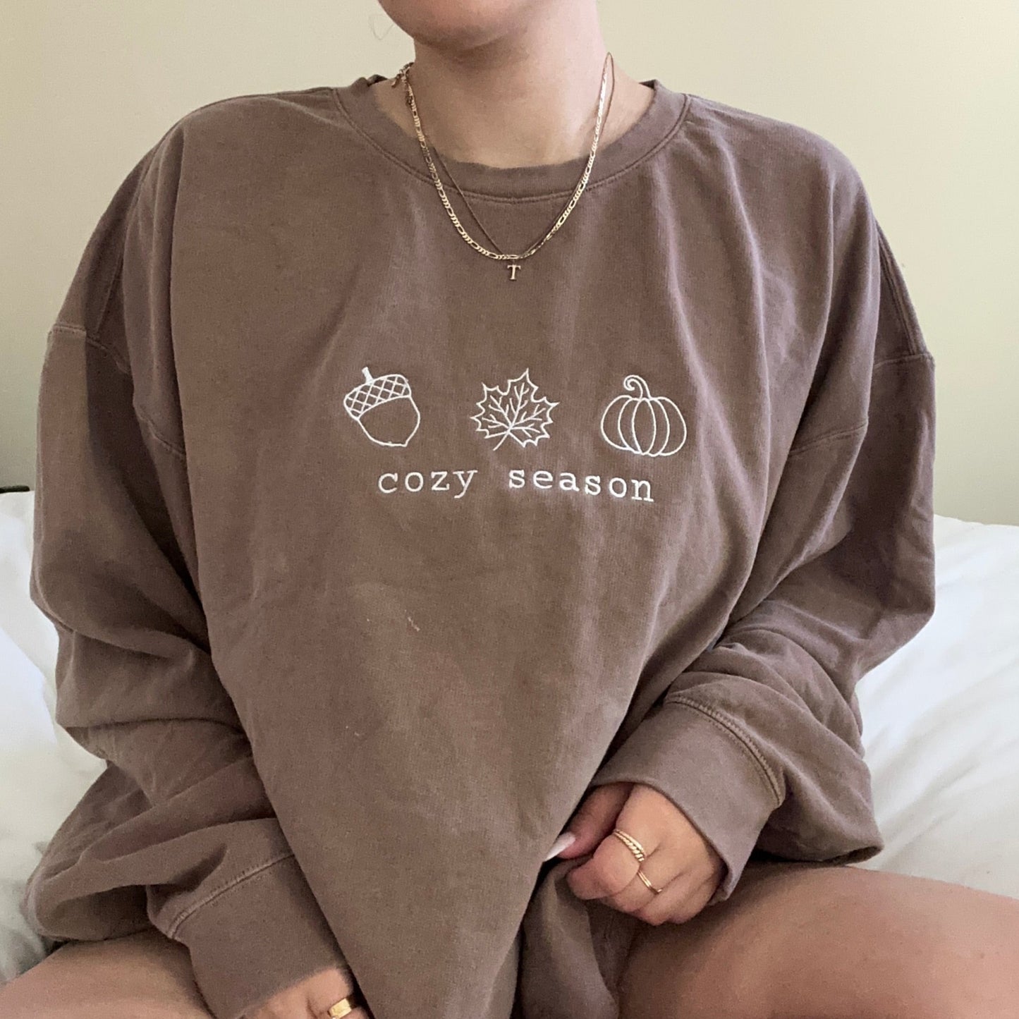 Cozy Season Embroidered Sweatshirt