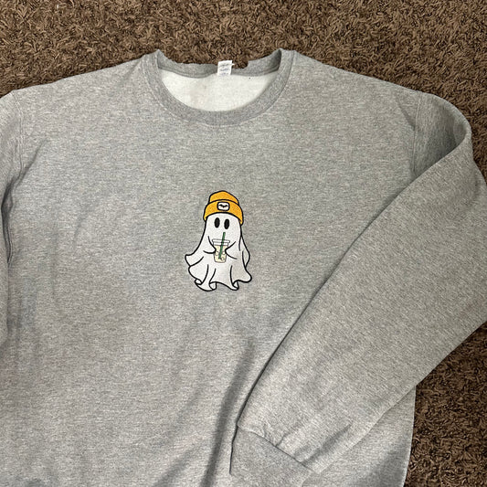 Ghost Coffee Sweatshirt - M - Flawed