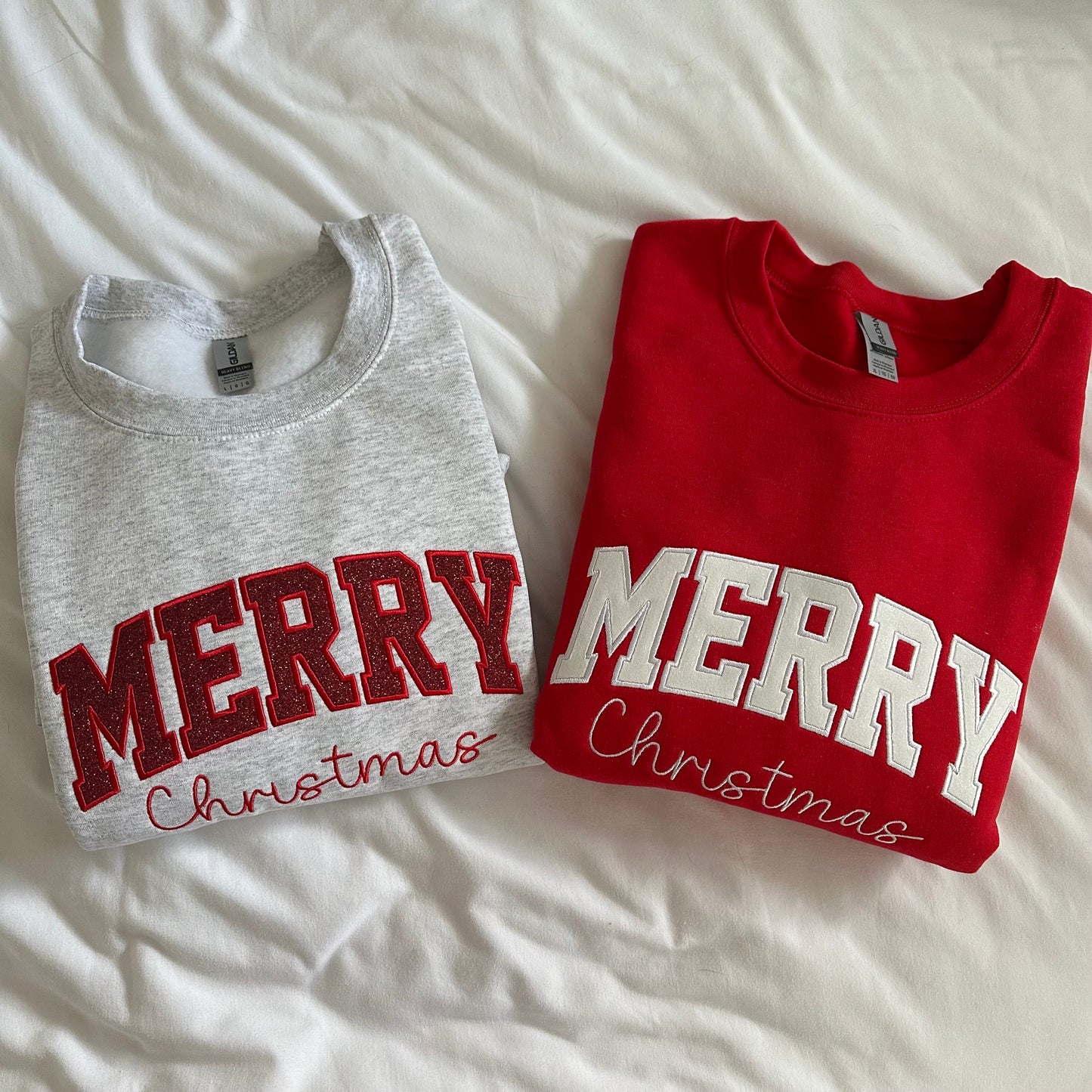 Merry Christmas Glitter Sweatshirt