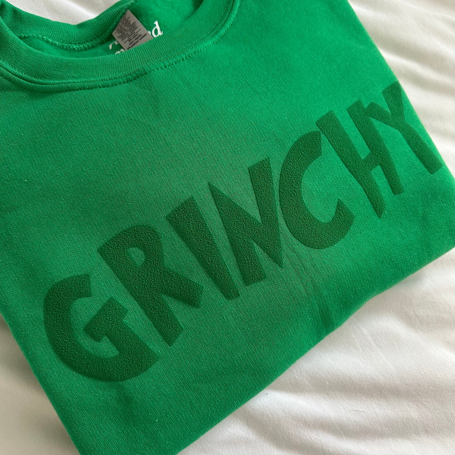 Grinchy Puff Print Sweatshirt