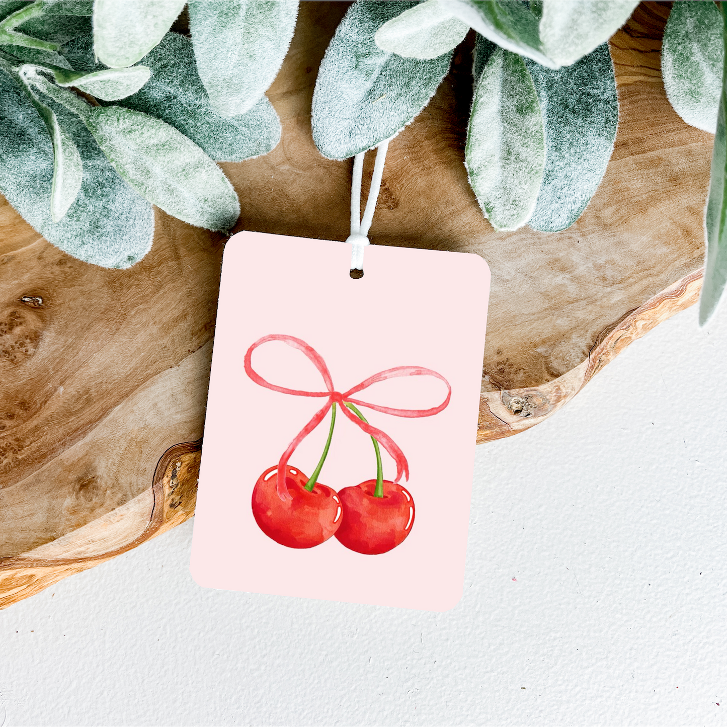 Cherry Bow Car Air Freshener